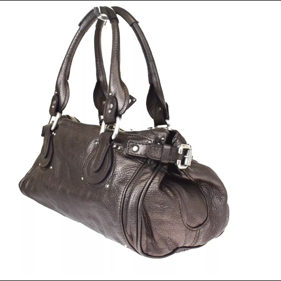 Chloe Paddington Metallic Bronze Handbag with Super Heavy Silver Hardware/Lock - Picture 5 of 12